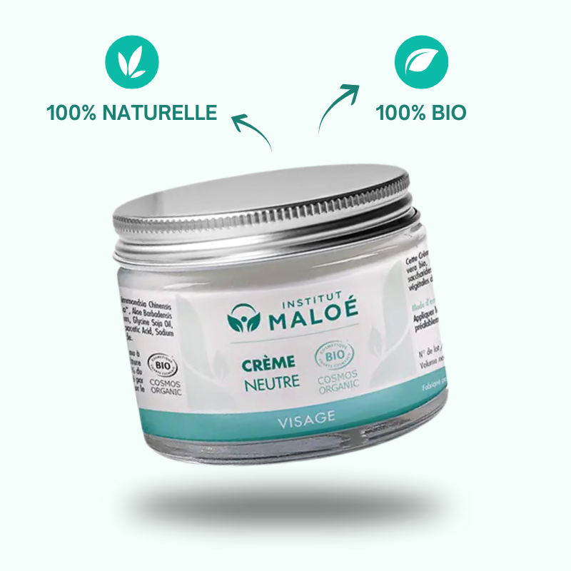 Crème Neutre Visage BIO 50ml - Institut Maloé Chez Les Fées Bien-Être
