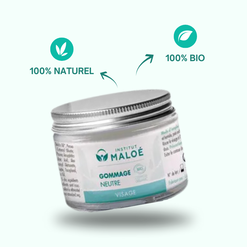 Gommage Neutre Visage BIO 50ml - Institut Maloé Chez Les Fées Bien-Être