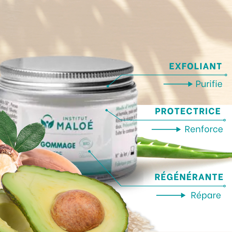 Gommage Neutre Visage BIO 50ml - Institut Maloé Chez Les Fées Bien-Être