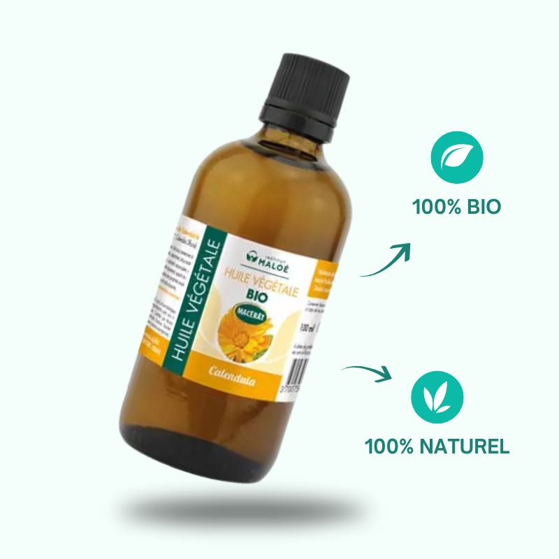 Huile Végétale de Calendula BIO 100ml - Institut Maloé Chez Les Fées Ben-Être