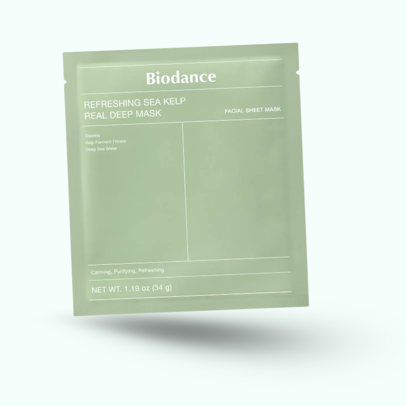 Masque de beauté aux algues marine biodance paquet vert