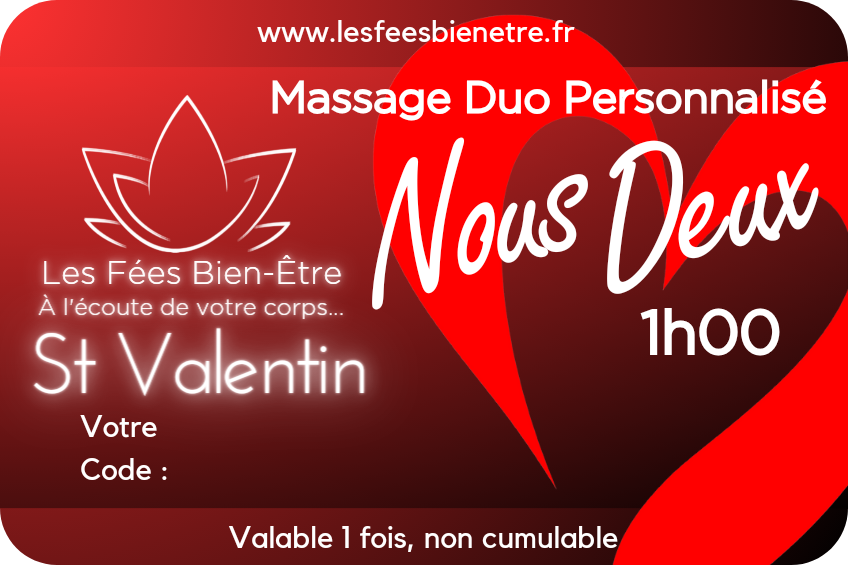"St Valentin" Massage Corps Complet Personnalisé