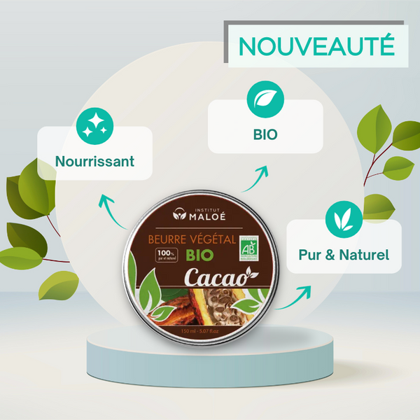 Beurre de Cacao BIO 150ml - Institut Maloé