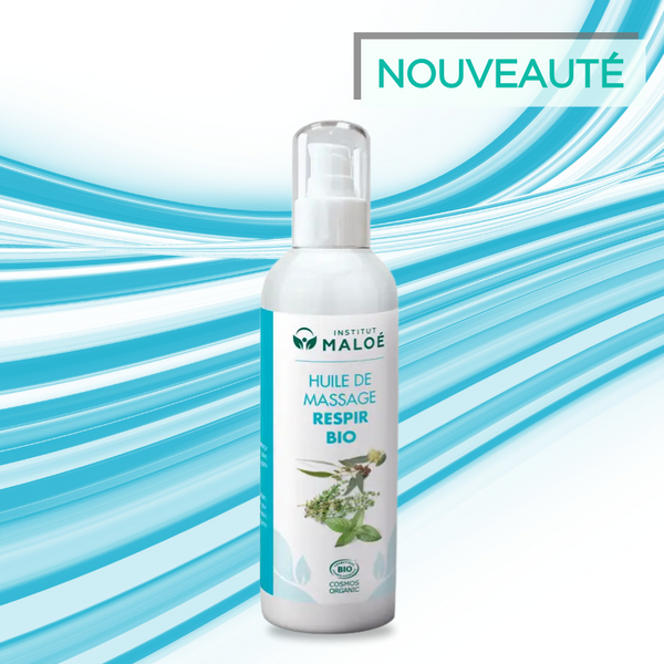 Respiratory Massage Oil with ORGANIC Essential Oils 200ml - Institut Maloé