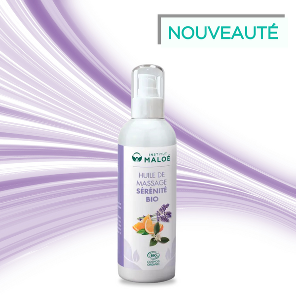 Serenity Massageöl mit ätherischen BIO-Ölen 200 ml – Institut Maloé