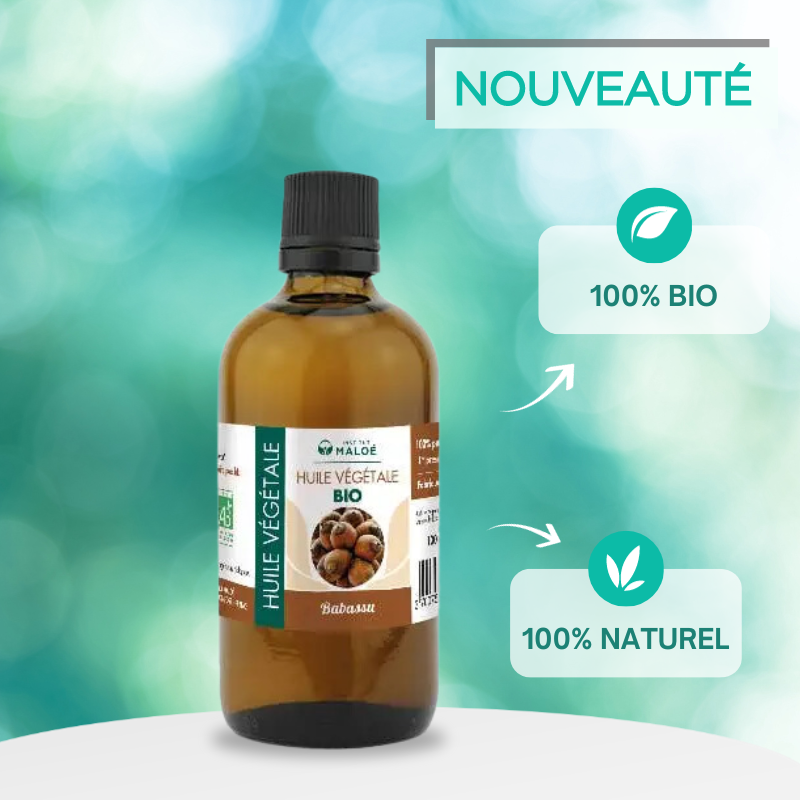 Bio-Babassu-Pflanzenöl 100 ml – Institut Maloé