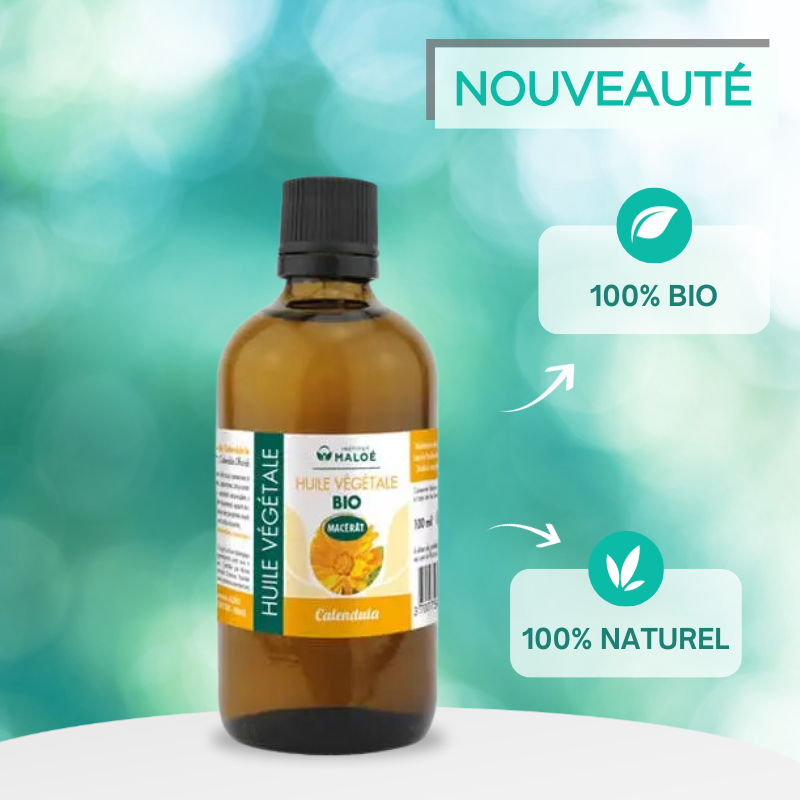 Organic Calendula Vegetable Oil 100ml - Institut Maloé