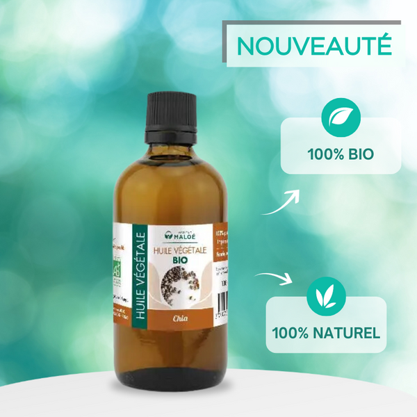 Organic Chia Vegetable Oil 100ml - Institut Maloé