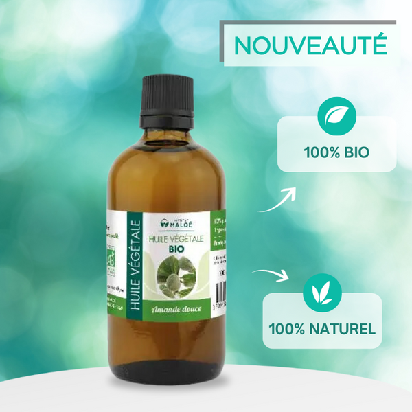 Organic Sweet Almond Vegetable Oil 100ml - Institut Maloé
