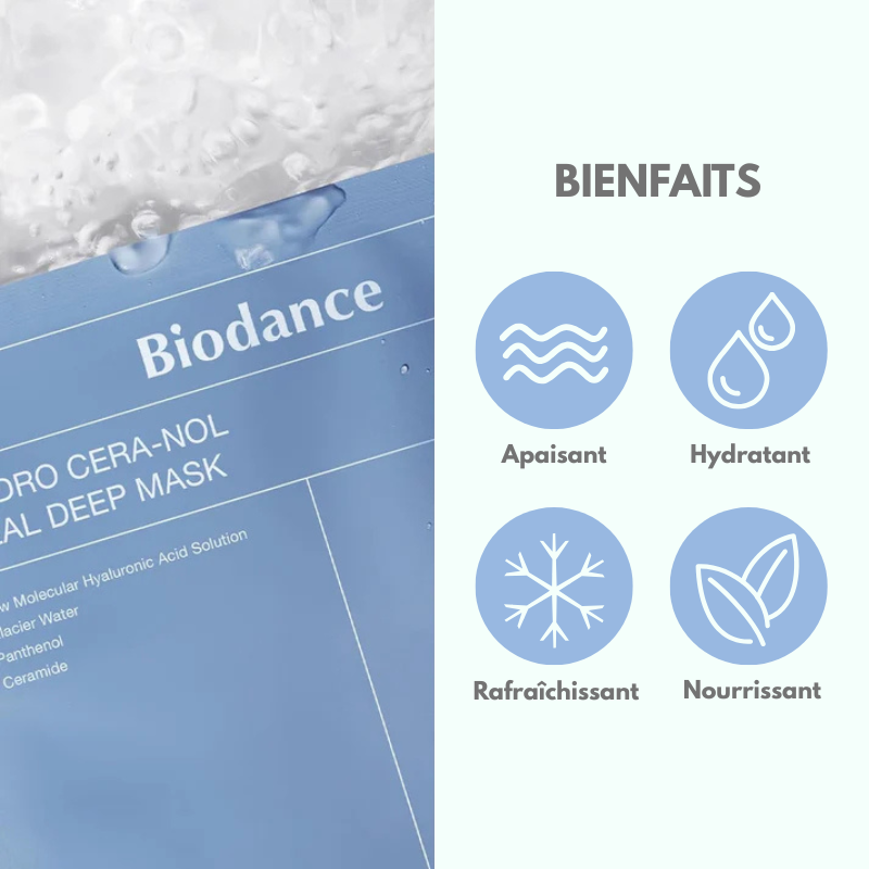 Masque Hydratant Intense Acide Hyaluronique + Céramides - Biodance