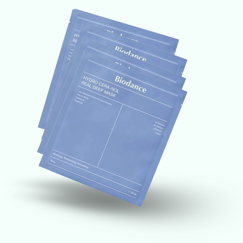 Pack de 4 Masques Hydratant Intense Acide Hyaluronique + Céramides - Biodance